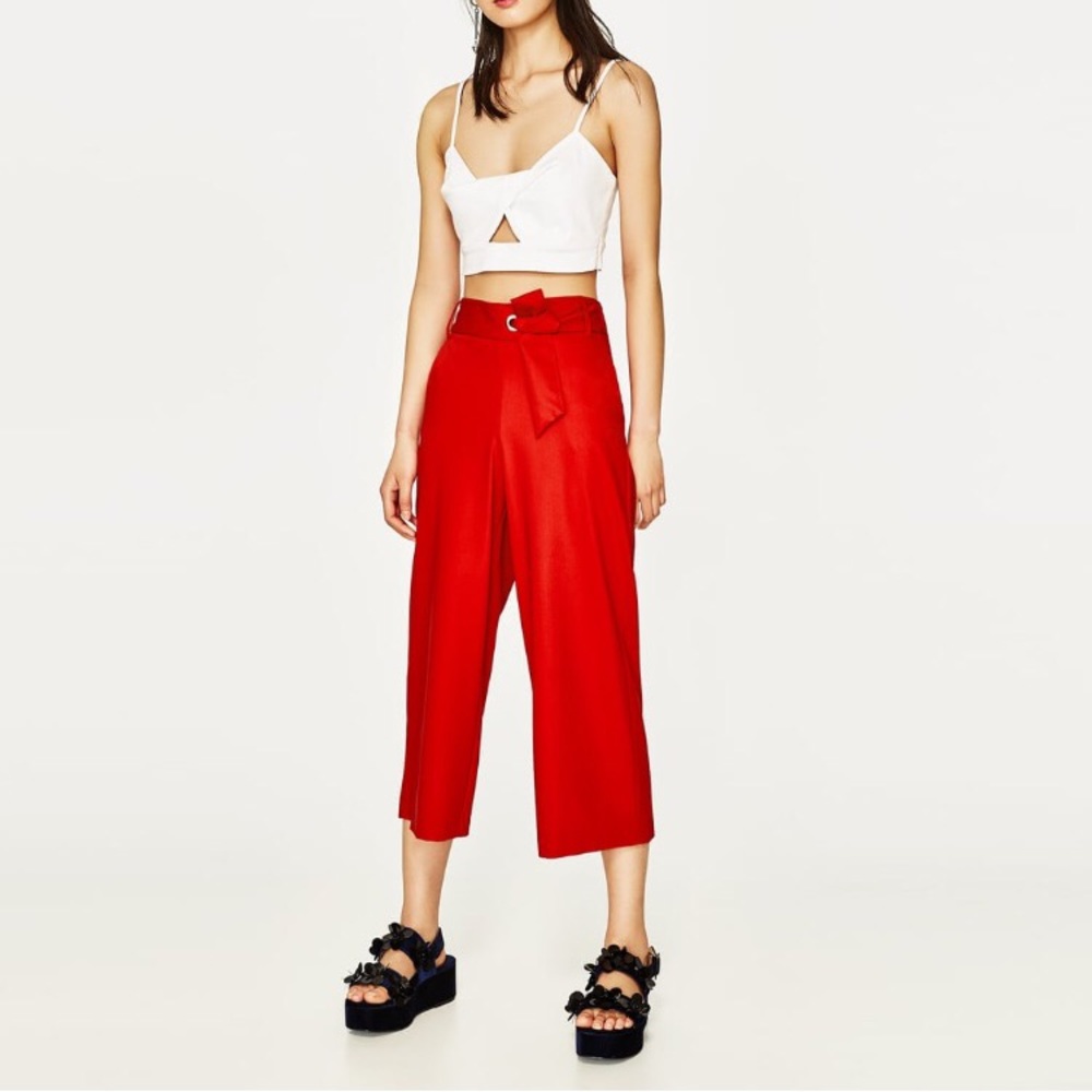 Zara cropped trousers